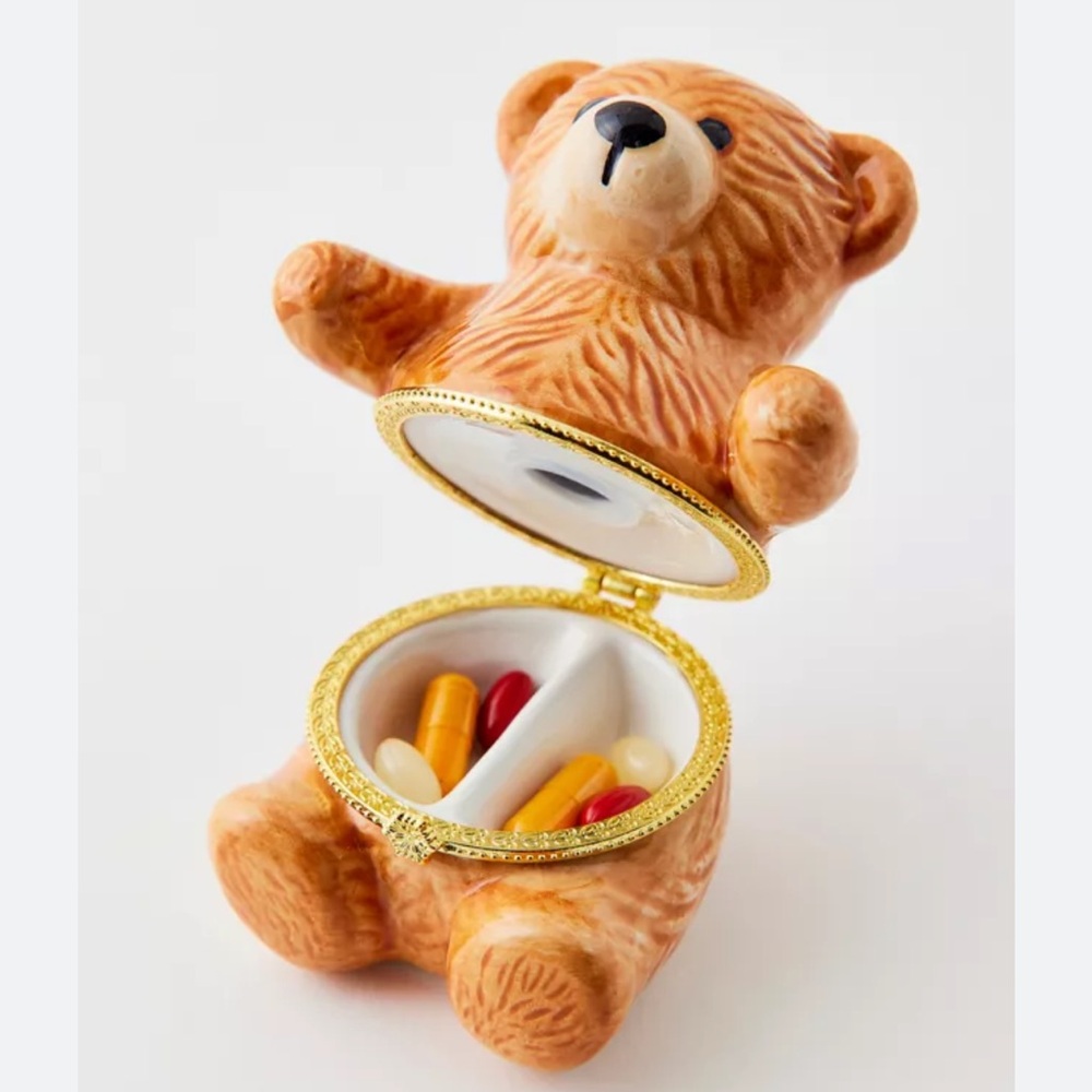 Urban Outfitters Teddy Porcelain Pill Case